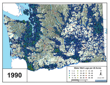 1990 Water Wells (Dept. of Ecology)